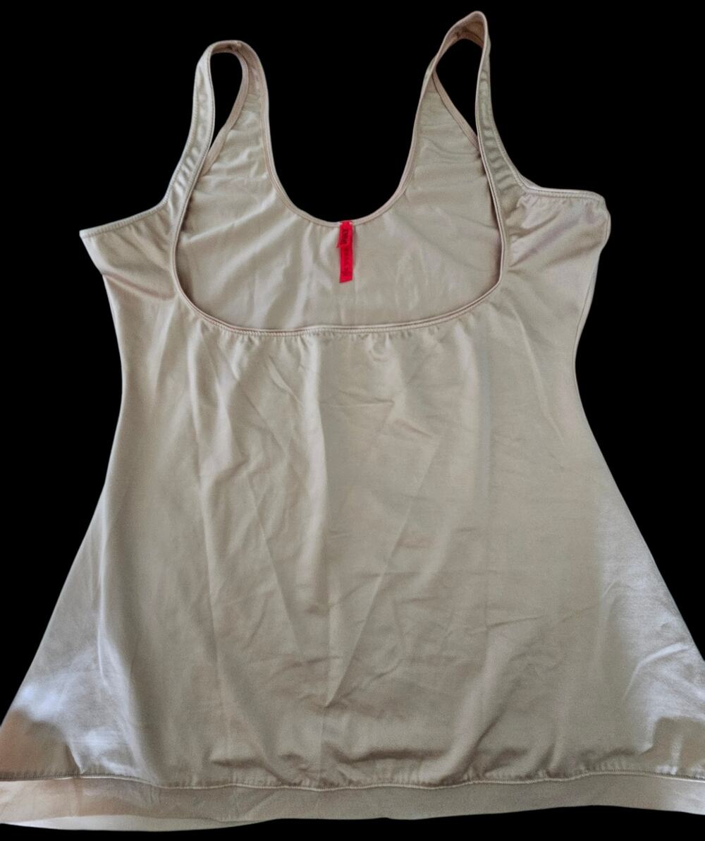SPANX Women XL 1X Nude Beige Shaping Tank Top Camisole Body Smoothing Shapewear